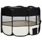 vidaXL Faltbarer Welpenlaufstall mit Tragetasche Schwarz 110x110x58 cm vidaXL Faltbarer Welpenlaufstall mit Tragetasche Schwarz 110x110x58 cm