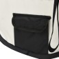 vidaXL Faltbarer Welpenlaufstall mit Tragetasche Schwarz 110x110x58 cm vidaXL Faltbarer Welpenlaufstall mit Tragetasche Schwarz 110x110x58 cm