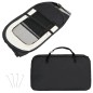 vidaXL Faltbarer Welpenlaufstall mit Tragetasche Schwarz 110x110x58 cm vidaXL Faltbarer Welpenlaufstall mit Tragetasche Schwarz 110x110x58 cm
