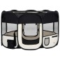 vidaXL Faltbarer Welpenlaufstall mit Tragetasche Schwarz 125x125x61 cm vidaXL Faltbarer Welpenlaufstall mit Tragetasche Schwarz 125x125x61 cm