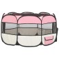 vidaXL Faltbarer Welpenlaufstall mit Tragetasche Rosa 125x125x61 cm vidaXL Faltbarer Welpenlaufstall mit Tragetasche Rosa 125x125x61 cm