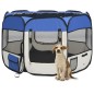 vidaXL Faltbarer Welpenlaufstall mit Tragetasche Blau 90x90x58 cm vidaXL Faltbarer Welpenlaufstall mit Tragetasche Blau 90x90x58 cm