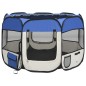 vidaXL Faltbarer Welpenlaufstall mit Tragetasche Blau 90x90x58 cm vidaXL Faltbarer Welpenlaufstall mit Tragetasche Blau 90x90x58 cm