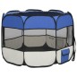 vidaXL Faltbarer Welpenlaufstall mit Tragetasche Blau 90x90x58 cm vidaXL Faltbarer Welpenlaufstall mit Tragetasche Blau 90x90x58 cm