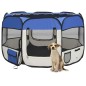 vidaXL Faltbarer Welpenlaufstall mit Tragetasche Blau 110x110x58 cm vidaXL Faltbarer Welpenlaufstall mit Tragetasche Blau 110x110x58 cm