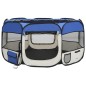 vidaXL Faltbarer Welpenlaufstall mit Tragetasche Blau 125x125x61 cm vidaXL Faltbarer Welpenlaufstall mit Tragetasche Blau 125x125x61 cm