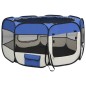 vidaXL Faltbarer Welpenlaufstall mit Tragetasche Blau 125x125x61 cm vidaXL Faltbarer Welpenlaufstall mit Tragetasche Blau 125x125x61 cm
