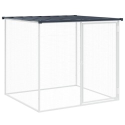 vidaXL Hühnerkäfig mit Dach Anthrazit 103x98x90 cm Verzinkter Stahl