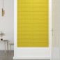 Wandpaneele 12 Stk. Hellgelb 60x15 cm Stoff 1,08 m² Wandpaneele 12 Stk. Hellgelb 60x15 cm Stoff 1,08 m²