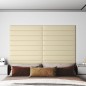 vidaXL Wandpaneele 12 Stk. Creme 90x15 cm Kunstleder 1,62 m² vidaXL Wandpaneele 12 Stk. Creme 90x15 cm Kunstleder 1,62 m²