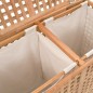 vidaXL Wäschekorb 87,5x46x67 cm Massivholz Walnussholz vidaXL Wäschekorb 87,5x46x67 cm Massivholz Walnussholz