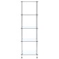 vidaXL Regal mit 5 Ablagen Transparent 40x40x130 cm Hartglas vidaXL Regal mit 5 Ablagen Transparent 40x40x130 cm Hartglas