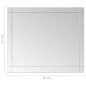 vidaXL Wandspiegel 80x60 cm Glas vidaXL Wandspiegel 80x60 cm Glas