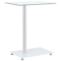 vidaXL Beistelltisch U-Form Transparent 45x30x58 cm Hartglas   