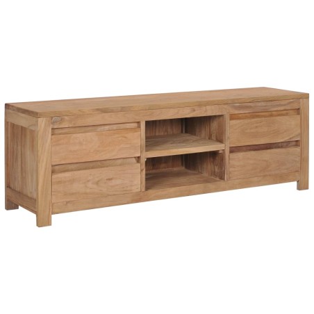 vidaXL TV-Schrank 115x30x40 cm Massivholz Teak