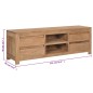 vidaXL TV-Schrank 115x30x40 cm Massivholz Teak vidaXL TV-Schrank 115x30x40 cm Massivholz Teak