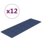Wandpaneele 12 Stk. Blau 90x30 cm Stoff 3,24 m² Wandpaneele 12 Stk. Blau 90x30 cm Stoff 3,24 m²