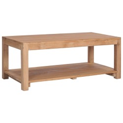 vidaXL Couchtisch 100×50×40 cm Massivholz Teak