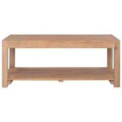 vidaXL Couchtisch 100×50×40 cm Massivholz Teak
