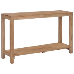 vidaXL Konsolentisch 120×35×75 cm Teak Massivholz