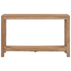 vidaXL Konsolentisch 120×35×75 cm Teak Massivholz