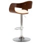vidaXL Barhocker Cremeweiß Bugholz und Kunstleder vidaXL Barhocker Cremeweiß Bugholz und Kunstleder