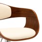 vidaXL Barhocker Cremeweiß Bugholz und Kunstleder vidaXL Barhocker Cremeweiß Bugholz und Kunstleder