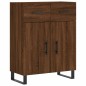 Highboard Braun Eichen-Optik 69,5x34x180 cm Holzwerkstoff Highboard Braun Eichen-Optik 69,5x34x180 cm Holzwerkstoff