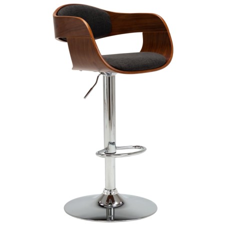 vidaXL Barhocker Grau Bugholz und Stoff 
