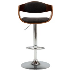 vidaXL Barhocker Grau Bugholz und Stoff 