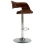 vidaXL Barhocker Grau Bugholz und Stoff vidaXL Barhocker Grau Bugholz und Stoff