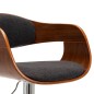 vidaXL Barhocker Grau Bugholz und Stoff vidaXL Barhocker Grau Bugholz und Stoff