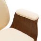 vidaXL Bürostuhl Creme Bugholz und Kunstleder vidaXL Bürostuhl Creme Bugholz und Kunstleder