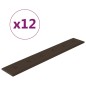 Wandpaneele 12 Stk. Braun 90x15 cm Kunstleder 1,62 m² Wandpaneele 12 Stk. Braun 90x15 cm Kunstleder 1,62 m²