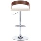 vidaXL Barhocker 2 Stk. Cremeweiß Kunstleder und Bugholz vidaXL Barhocker 2 Stk. Cremeweiß Kunstleder und Bugholz