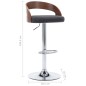 vidaXL Barhocker 2 Stk. Dunkelgrau Stoff und Bugholz vidaXL Barhocker 2 Stk. Dunkelgrau Stoff und Bugholz