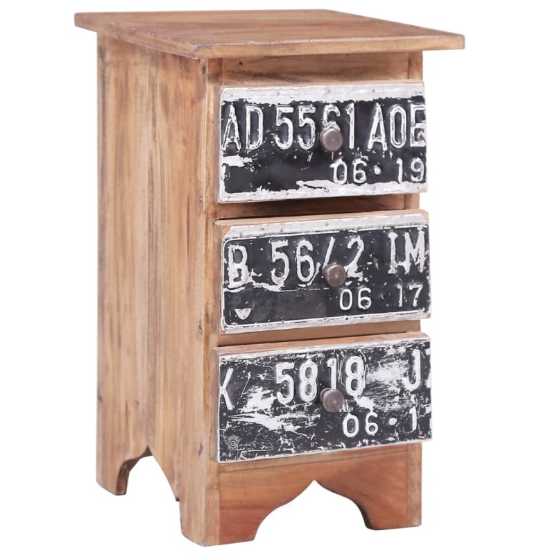 vidaXL Nachttisch 30x30x51 cm Altholz Massiv vidaXL Nachttisch 30x30x51 cm Altholz Massiv