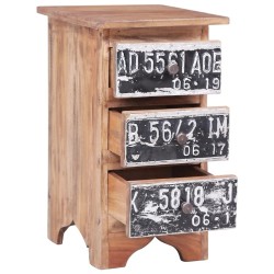 vidaXL Nachttisch 30x30x51 cm Altholz Massiv