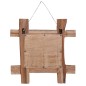 vidaXL Holzspiegel Natur 50x50 cm Altholz Massiv vidaXL Holzspiegel Natur 50x50 cm Altholz Massiv
