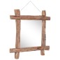 vidaXL Holzspiegel Natur 70x70 cm Altholz Massiv vidaXL Holzspiegel Natur 70x70 cm Altholz Massiv