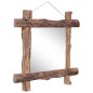 vidaXL Holzspiegel Natur 70x70 cm Altholz Massiv vidaXL Holzspiegel Natur 70x70 cm Altholz Massiv