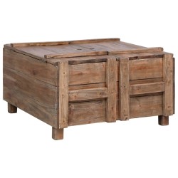 vidaXL Couchtisch 65x65x38 cm Altholz Massiv