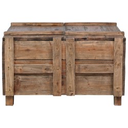 vidaXL Couchtisch 65x65x38 cm Altholz Massiv