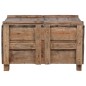 vidaXL Couchtisch 65x65x38 cm Altholz Massiv