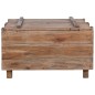 vidaXL Couchtisch 65x65x38 cm Altholz Massiv
