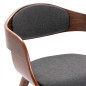 vidaXL Esszimmerstühle 2 Stk. Bugholz und Grau Stoff vidaXL Esszimmerstühle 2 Stk. Bugholz und Grau Stoff