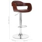 vidaXL Barhocker Braun Kunstleder vidaXL Barhocker Braun Kunstleder