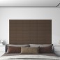 vidaXL Wandpaneele 12 Stk. Braun 60x15 cm Stoff 1,08 m² vidaXL Wandpaneele 12 Stk. Braun 60x15 cm Stoff 1,08 m²