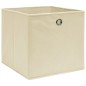 vidaXL Aufbewahrungsboxen 4 Stk. Creme 32x32x32 cm Stoff vidaXL Aufbewahrungsboxen 4 Stk. Creme 32x32x32 cm Stoff