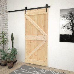 vidaXL Tür 90x210 cm Kiefer Massivholz 